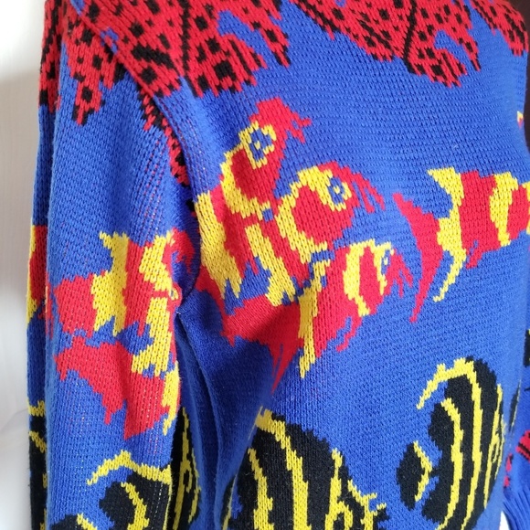 Betsey Johnson-inspired vintage fish sweater dress - Picture 4 of 8